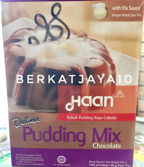 Jual Haan Delima Pudding Mix Chocolate Puding Coklat 245 Gr Di Lapak