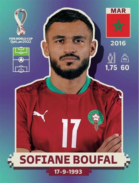 Sofiane Boufal Melhores Jogadores De Futebol Figurinhas Da Copa