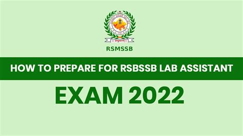 How To Prepare For Rsmssb Rajasthan Lab Assistant