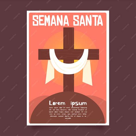 Free Vector Holy Week Poster Template