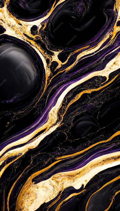 Premium Photo Abstract Purple And Gold Marble Wallpaper