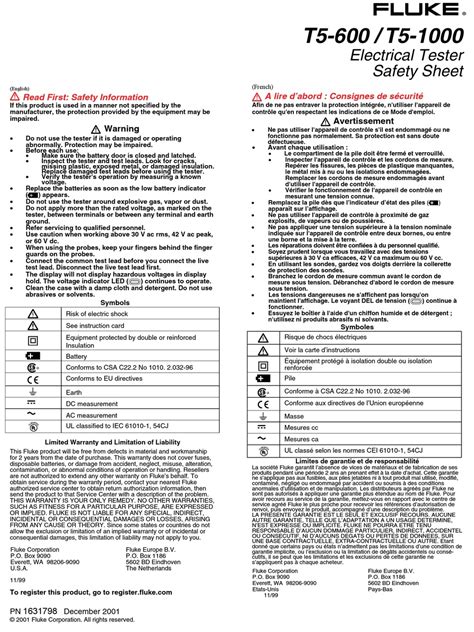 Fluke T5 600 Handbuch Pdf Herunterladen Manualslib