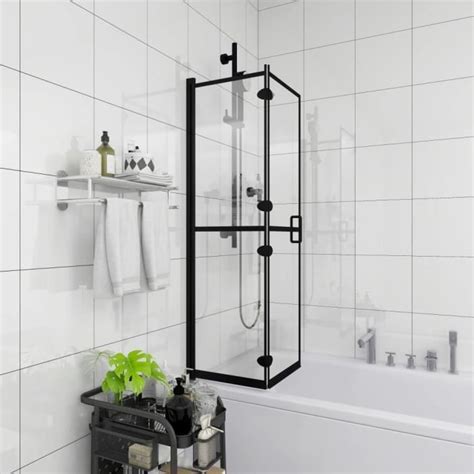 LIA Cabine De Douche Pliable ESG 120x140 Cm Noir HUR7542050126161