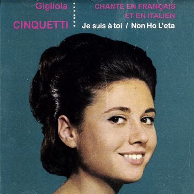 Chante en français et en italien Gigliola Cinquetti CD album