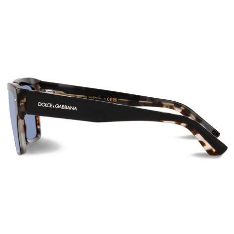 Dolce And Gabbana Lusso Sartoriale Sunglasses Black Havana Grey Mirror Blue Dolce And Gabbana