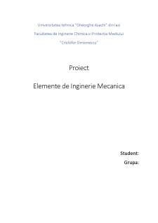 Elemente De Inginerie Mecanic Proiect Docx