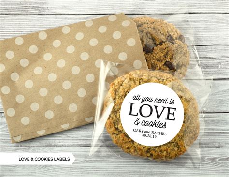 New All You Need Is Love And Cookies Label Cookie Sticker Etsy