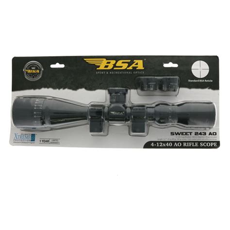 Bsa Optics Sweet Ao X Ao Rifle Scope New