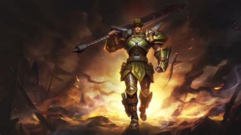 Lol Wild Rift Jarvan Iv Commando Skin Splash Art K