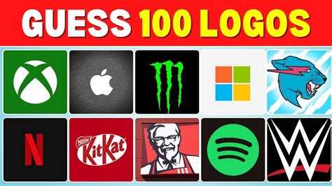 Guess The Logo In 4 Seconds ⏰🤔 100 Famous Logos Logo Quiz 2024