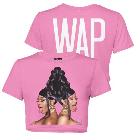 Cardi B WAP Crop Top Shop Cardi B S Official WAP Merchandise