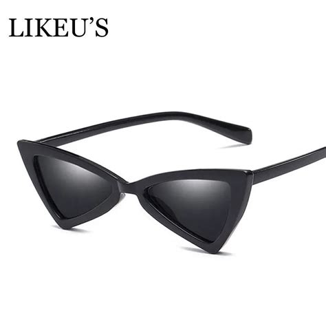 Likeu S Small Sunglasses Women Cat Eye Vintage Black Leopard Cheap Butterfly Sun Glasses Female