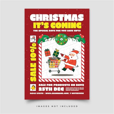 Premium Psd Merry Christmas Poster Template