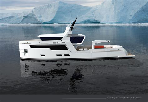 Expedition yacht exterior design on Behance