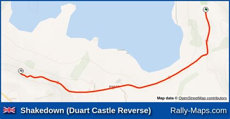 Shakedown Duart Castle Reverse Stage Map Mull Rally 2021 BRC