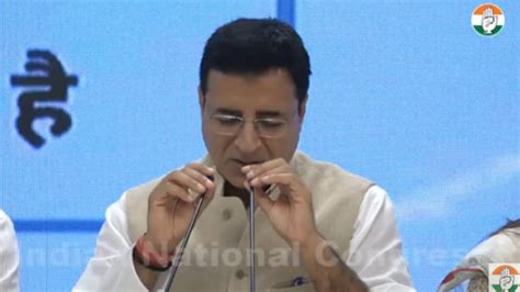 Live Aicc Press Briefing By Randeep Singh Surjewala At Congress Hq On