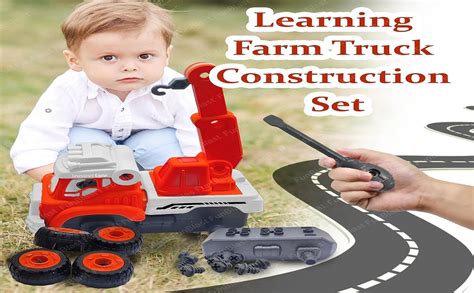 Funblast Power Crane Truck Construction Building Toy Diy Assembling