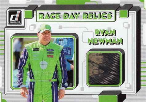 Donruss Race Day Relics Rr Rn Ryan Newman Trading Card Database