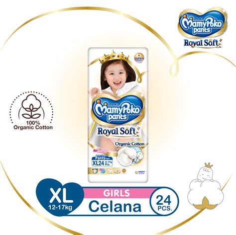 Promo Mamypoko Pants Royal Soft Xl 24 Girl Popok Celana Diskon 22 Di