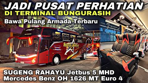 Jadi Pusat Perhatian Di Terminal Bungurasih Bawa Pulang Bus Terbaru