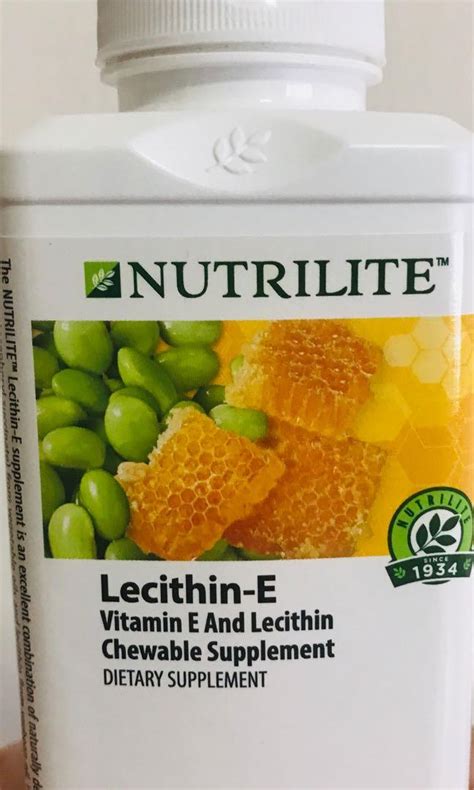 Nutrilite Lecithin E Tablets Health Nutrition Health