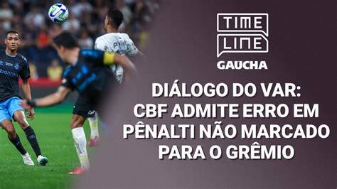 CBF admite que houve erro em lance polêmico na partida de Grêmio e