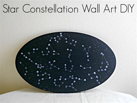 Running With A Glue Gun: Star Constellation Wall Art DIY