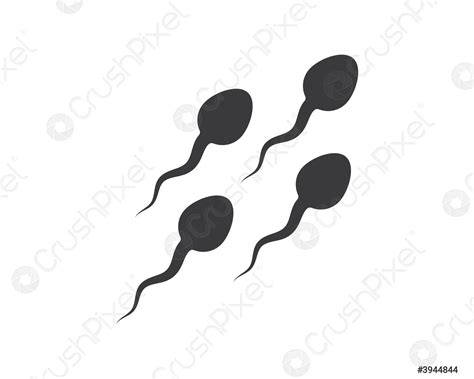 Sperm Icon Logo Vector Illustration Design Stock Vector 3944844