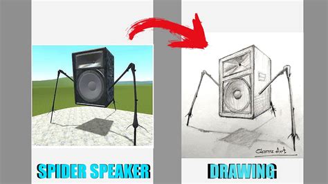 How To Draw Skibidi Toilet Spider Speaker Youtube