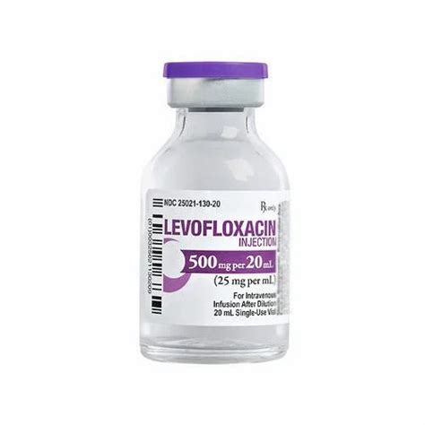 Levofloxacin Intravenous Infusion 500 Mg 20 Ml At ₹ 750box In Mumbai