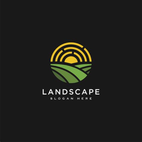 Landscape Sun Logo Vector Design MasterBundles