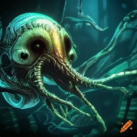 H R Giger Inspired Creepy D Metroid Game On Craiyon