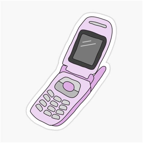 "flip phone" Sticker for Sale by poppingcandy | Redbubble