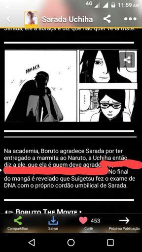 Gente N O Se Preocupa A Sarada Sim Filha Da Sakura Pronto Falei