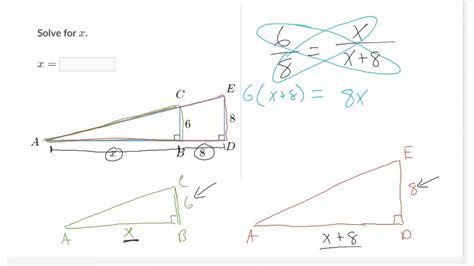 Solve Similar Triangles Advanced Youtube