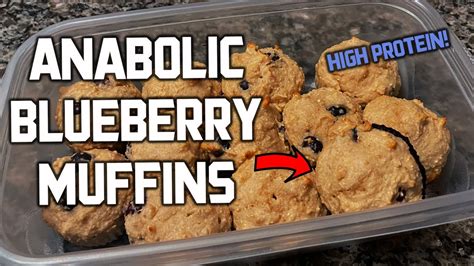 Anabolic Blueberry Muffin Recipe High Protein Bodybuilder Dessert