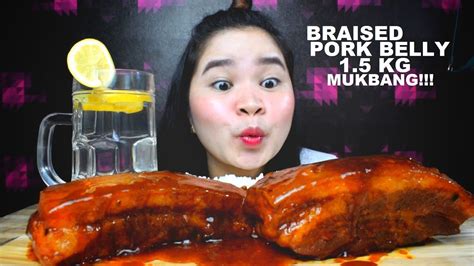 Braised Pork Belly Mukbang Mukbang Eating Show Mukbang Philippines Pinoy Mukbang Mukbang