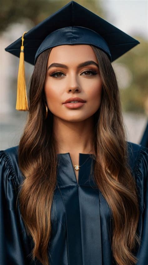 Graduation Hairstyles With Grad Cap In 2024 Graduation Hairstyles