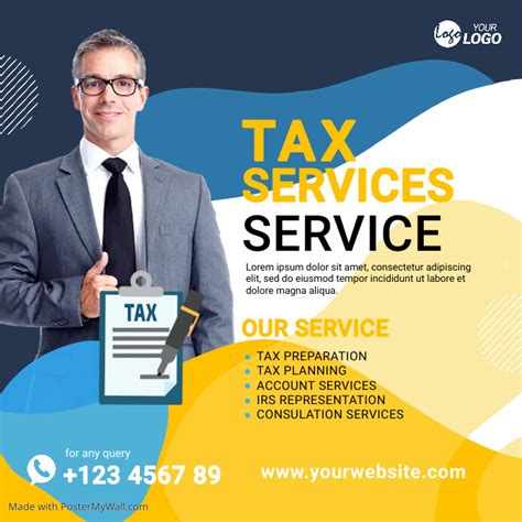 Tax Prep Services Ad Template Postermywall