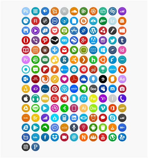 Circle Icons Circle Icon Pack Png Transparent Png Kindpng