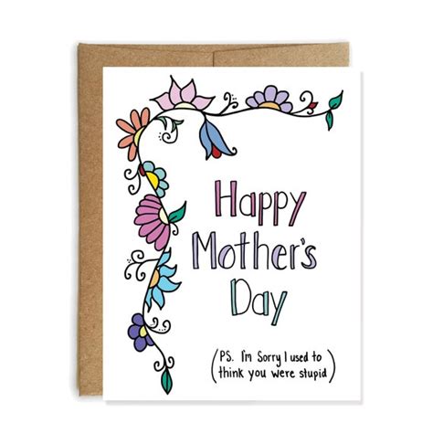 Funny Mothers Day Card Funny Card For Mom Mothers Day Card Etsy