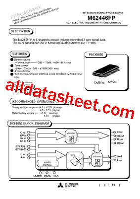 M Fp Datasheet Pdf Mitsubishi Electric Semiconductor