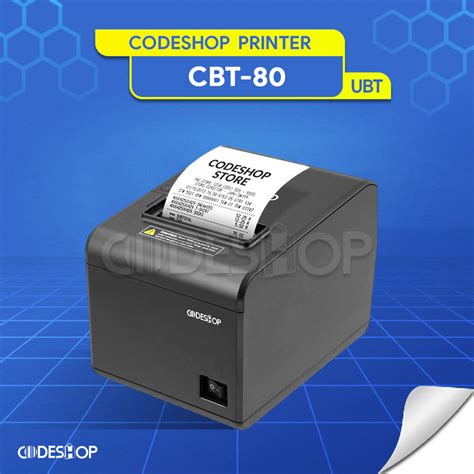 Jual Printer Thermal Codeshop CBT 80 USB Bluetooth Cetak Struk Parkir