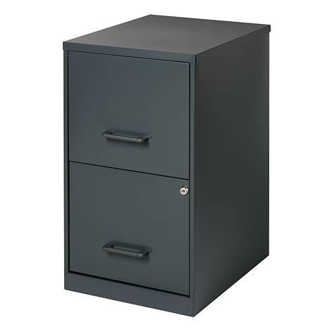 Hirsh Office Designs 18in 2 Drawer Metal File Cabinet Charcoal 14443 Best Buy