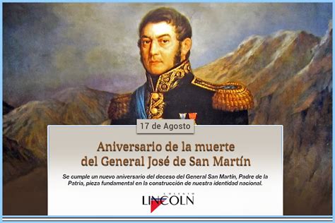 De Agosto Inmortalidad Del General Jos De San Mart N Colegio