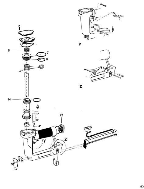 Bostitch Model40168416ra Nailer Type Rev 0 Spare Parts Sparemodel40168416ratyperev0 From