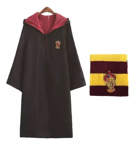 Capa De Harry Potter Bordada Bufanda Adulto Disfraz Cosplay Unisex