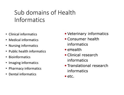 Introduction To Health Informatics Ppt