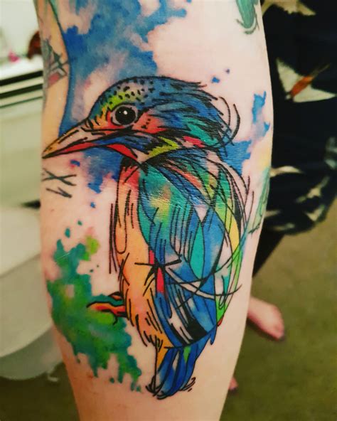 New Zealand Kingfisher By Tash At Dissident Art Dunedin Nz R Tattoo