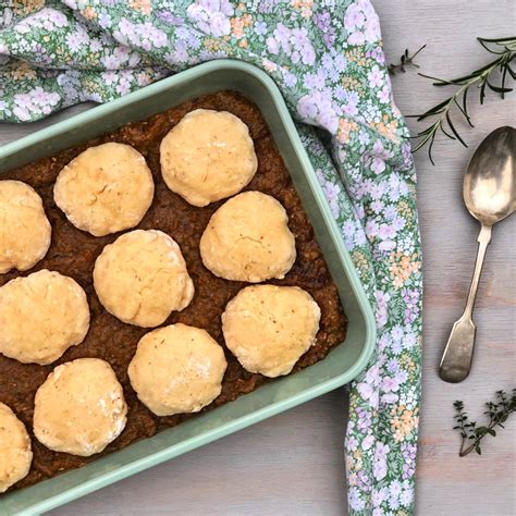 Easy Beef Cobbler {mince Topped With Savoury Scones} — Gourmet Mum